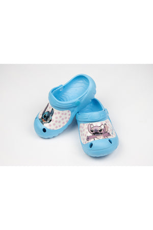 Lilo & Stitch Kids Clogs With Fun Character Design- Lightweight & Comfortable Slip-On Sandals – Blue