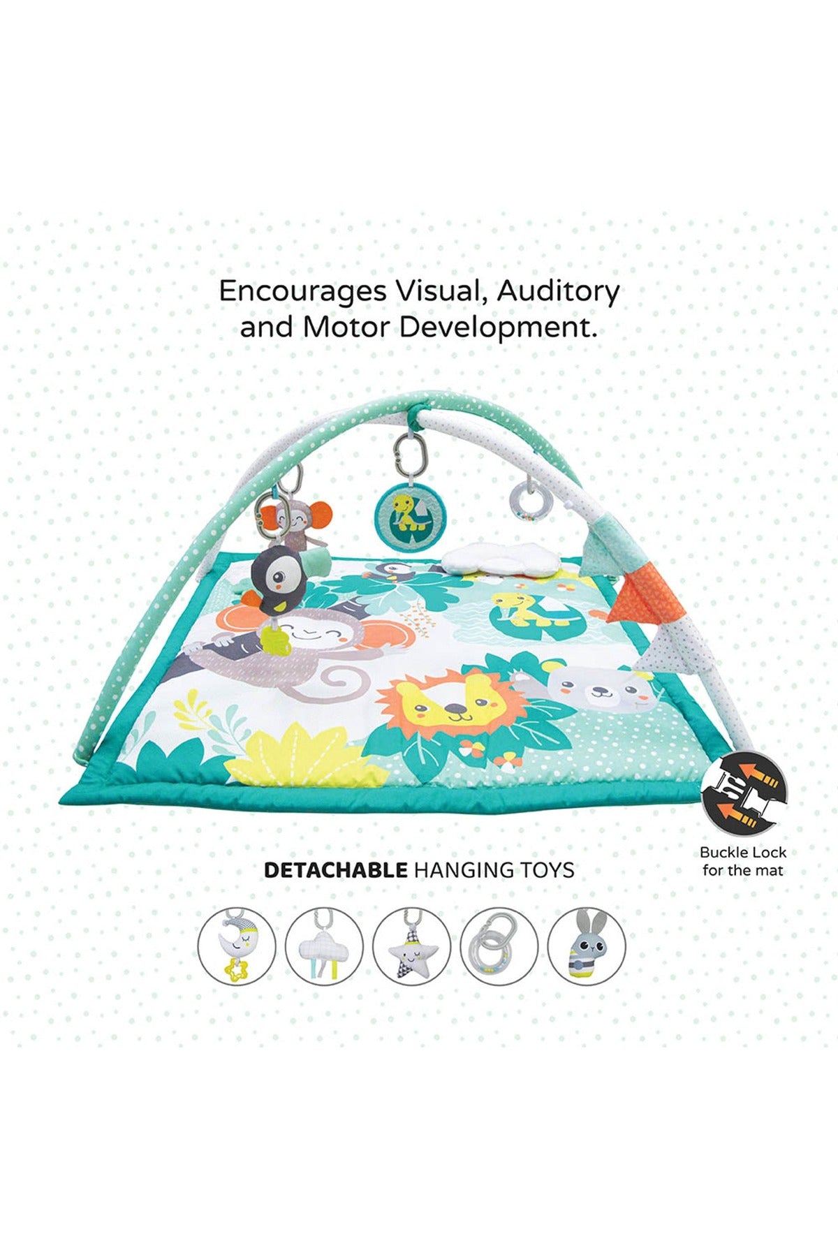 MOON Jungle Friends play mat Om+, Baby playmat & Activity Gym