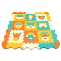 MOON Kids Puzzle Activity Floor Mat - 9PCS  W/BORDERS - ANIMAL WORLD