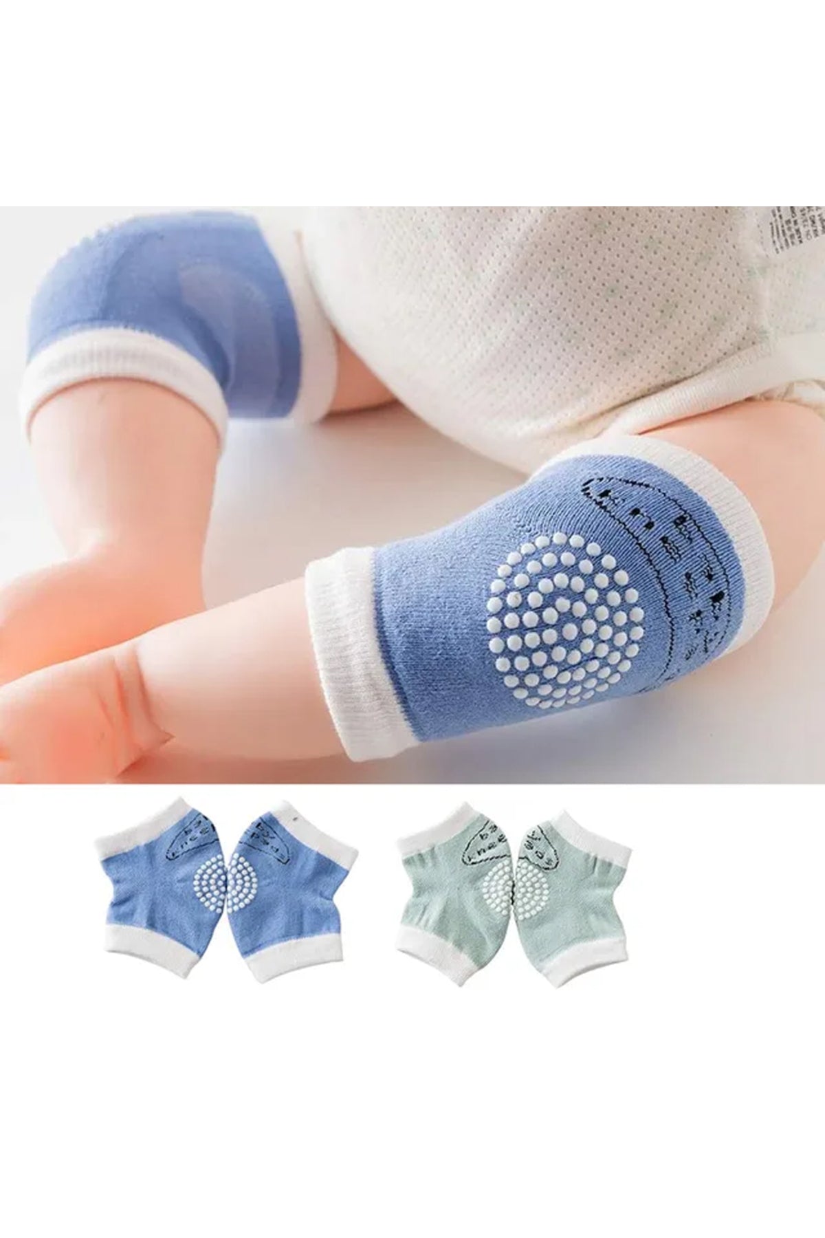 Star Babies Anti-Slip Crawling Kneepads - Boys - Multicolour, Pack Of 2