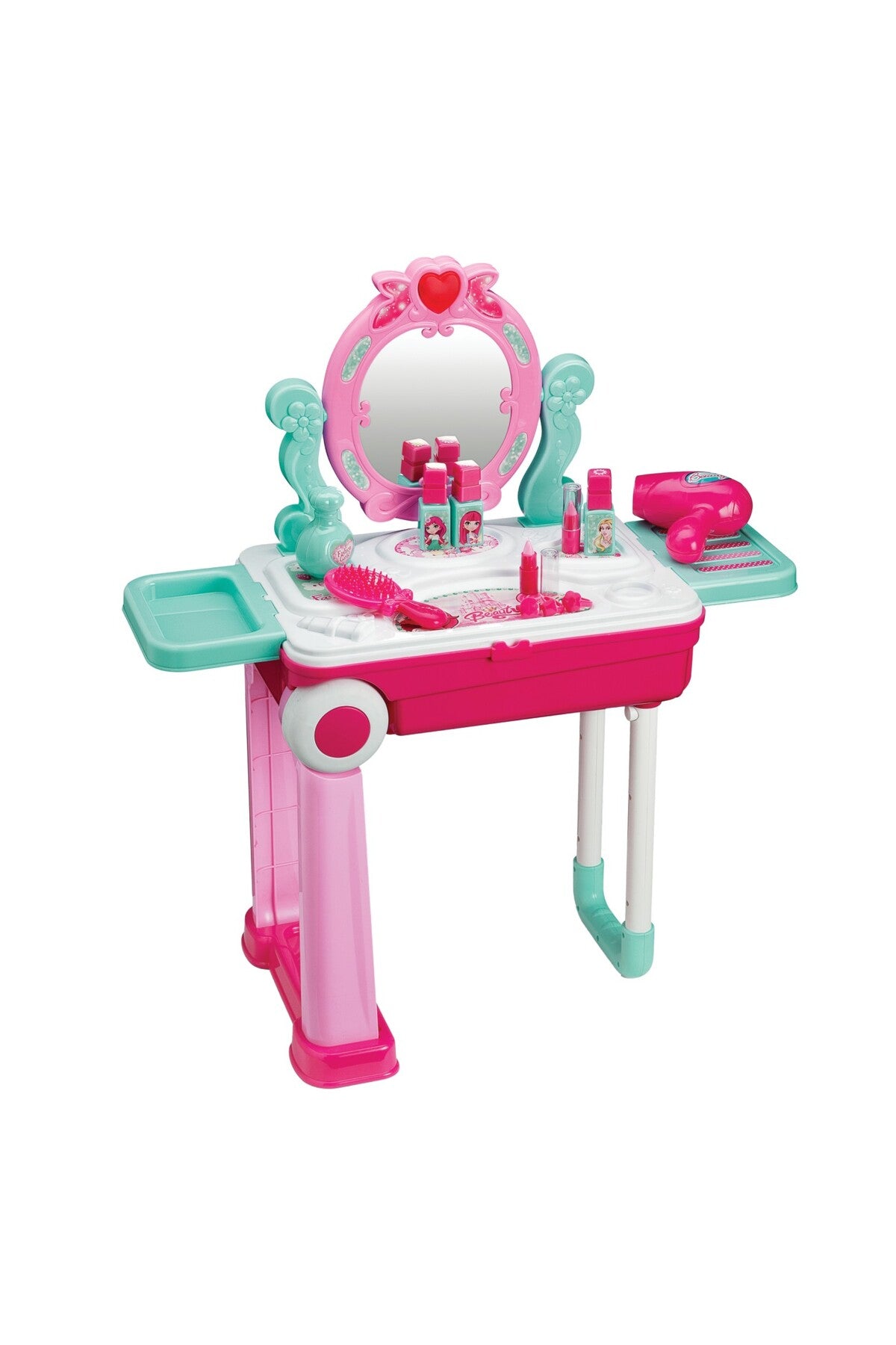 Urban Tots Trolley Beauty Set – Pretend & Play Makeup Toy With Essential Accessories (Pink)
