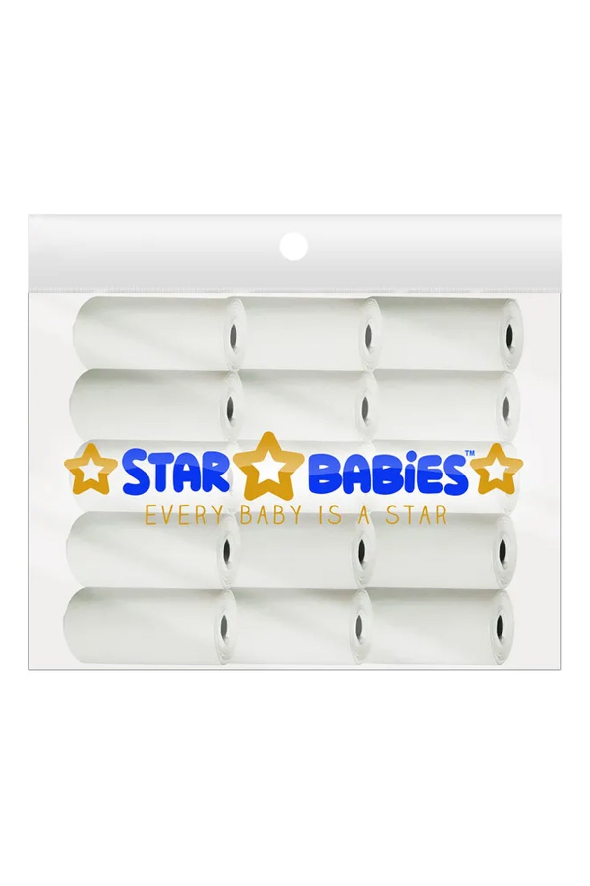 Star Babies - Scented Nappy Bag Pack of 15/225 Bags - White