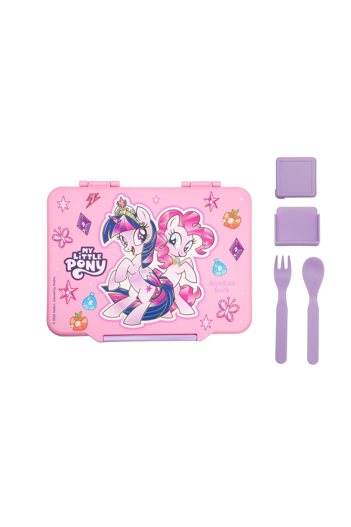 My Little Pony Lunch Box for Girls, Children & Adults, 1300ml Leak-Proof 5 Compartments Bento Lunch Box For Kids Include Cutlery & Sauce Container, BPA-Free Food Container for School, Office & Daily Meals