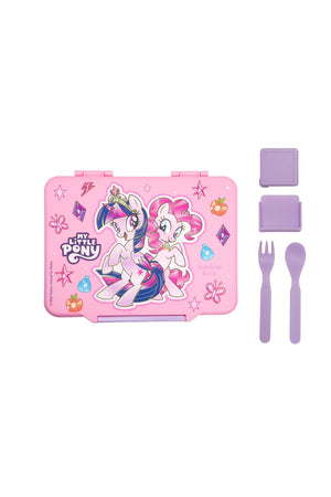 My Little Pony Lunch Box for Girls, Children & Adults, 1300ml Leak-Proof 5 Compartments Bento Lunch Box For Kids Include Cutlery & Sauce Container, BPA-Free Food Container for School, Office & Daily Meals