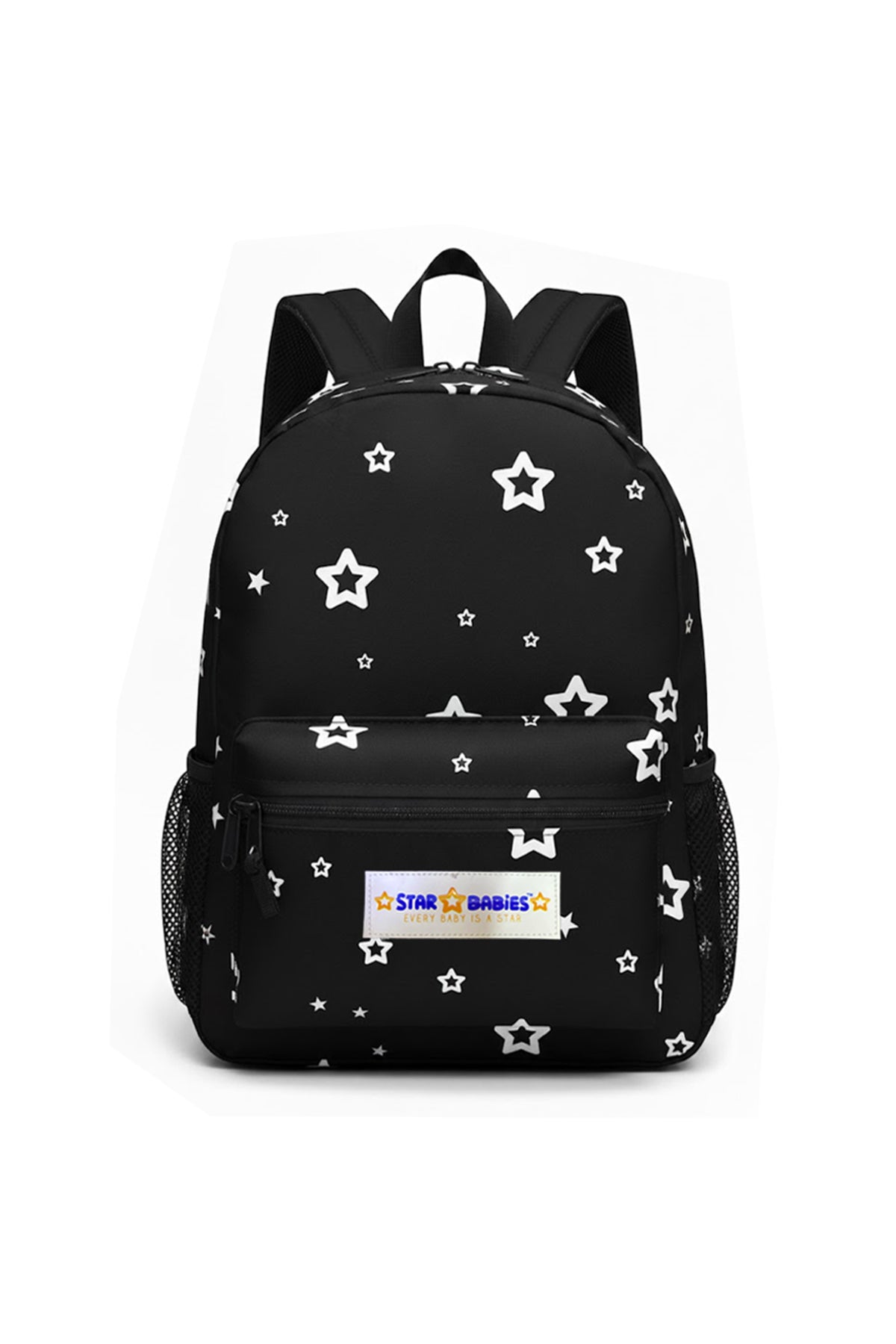 Star Babies School Bag - Star Print - Black - 45*30*18