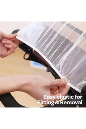 MOON Universal Stroller Mosquito Net, Breathable Mesh Net- for Stroller-White