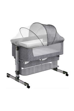Star Babies - Adjustable Bedside Baby Sleeping Crib - Grey