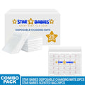 Star Babies - Disposable Changing Mat with Scented Bag - 25pcs - White