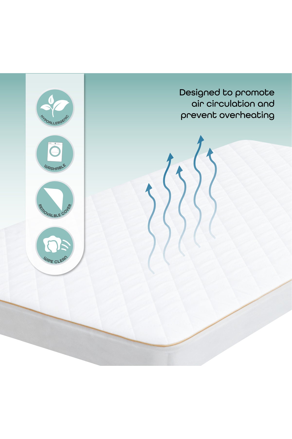 Moon Foam Baby Crib Mattress  - 70 x 140 x 10 cm