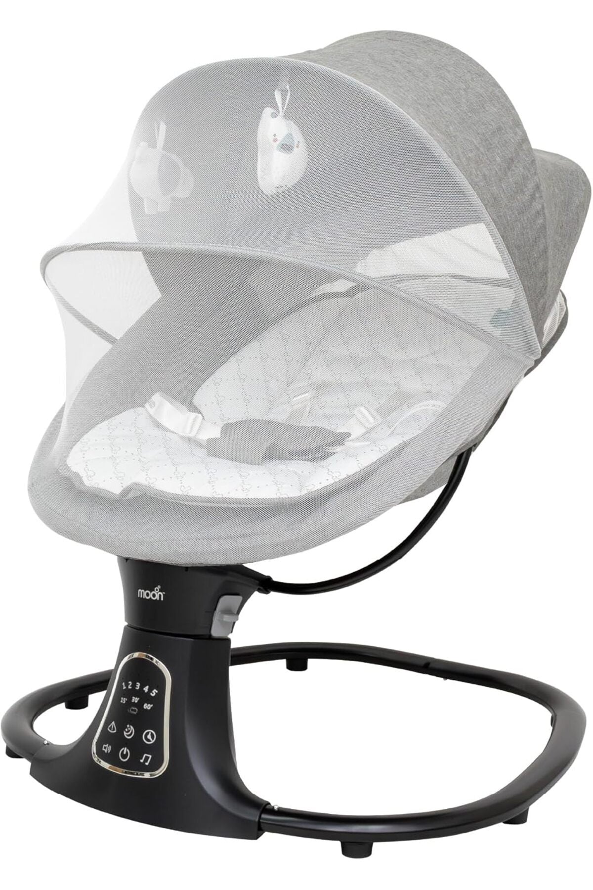 MOON  Koze Baby Swing, Holds upto 9kg. Gentle Swaying Motion -Grey