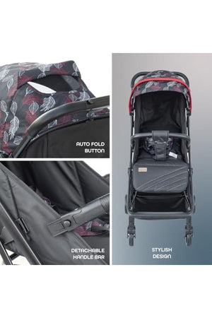 MOON Pronto Autofold stroller -Leaf Pattern