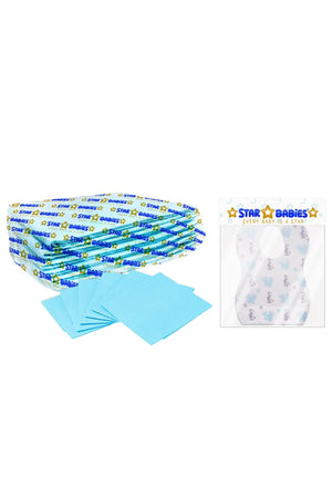 Star Babies - Disposable Changing Mats with Bibs - 10pc-Set