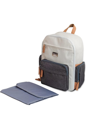 MOON ROCCO Diaper Backpack-Grey Melange