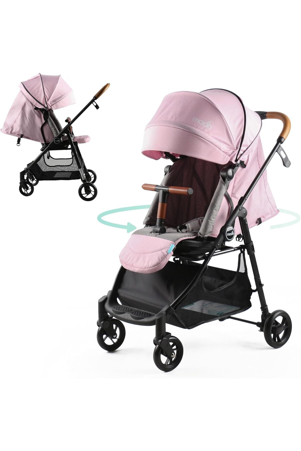 MOON Revo 360 stroller,Pink