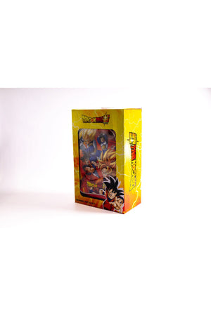 Dragon Ball 5-Piece School Set With 18-Inch Trolley Bag, Lunch Bag, Pencil Case, Water Bottle, And Lunch Box-Red
