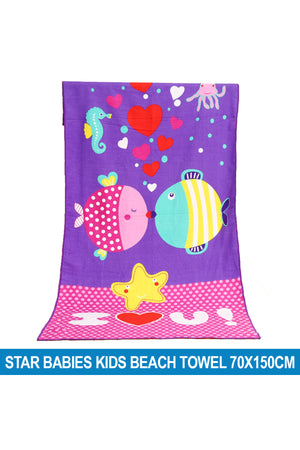 Star Babies - Beach Towel - 70 x 150cm - Lavender