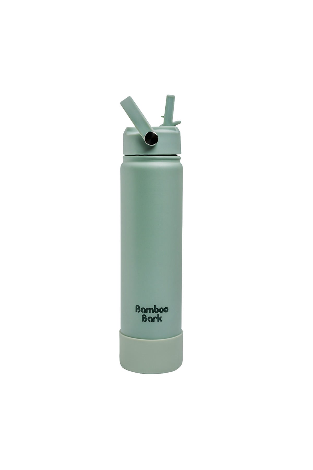 Bamboo Bark 750 ML Insulated Water Bottle with Sipper Lid – Stainless Steel Double Wall Vacuum Flask for Hot & Cold Water Leak-Proof, Reusable Sports Thermos Bottle - (Dull Sage Green)