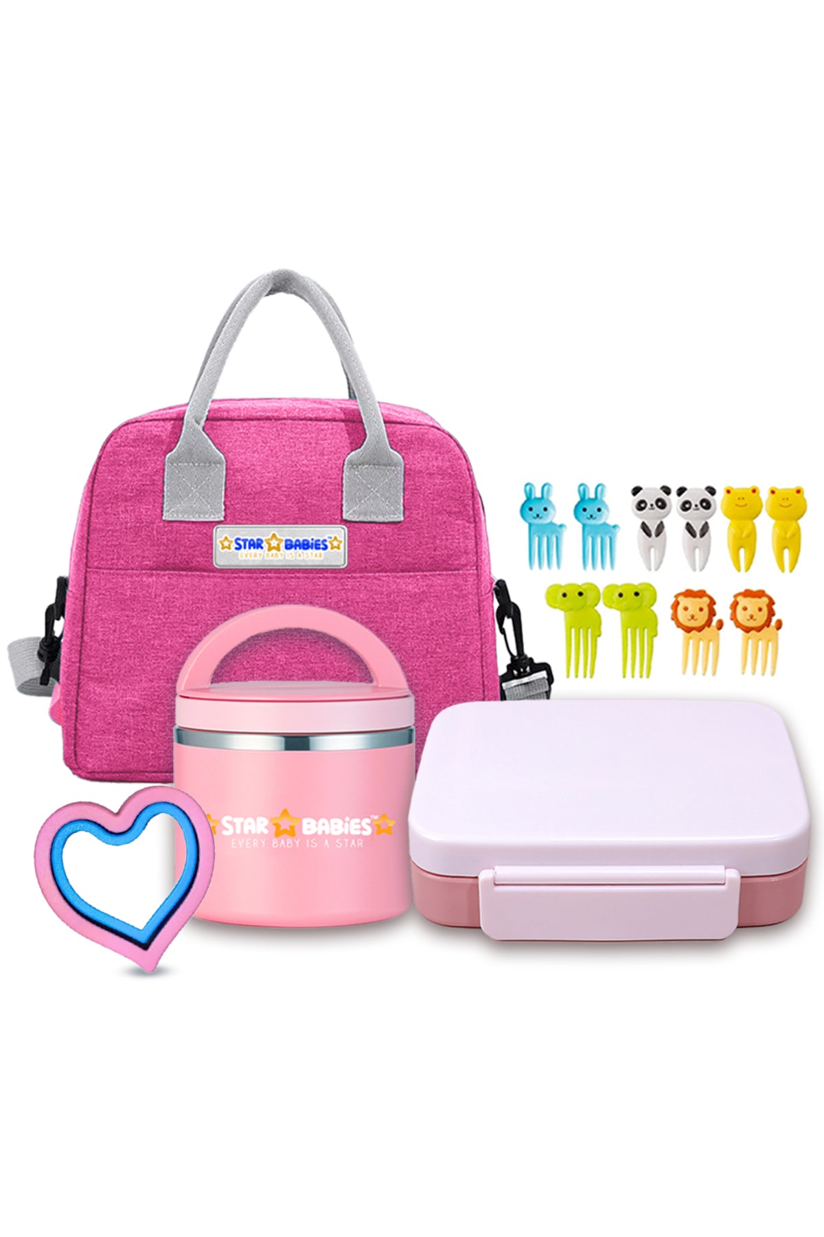 Star Babies - Girls Lunch Set - 5pcs_Pink