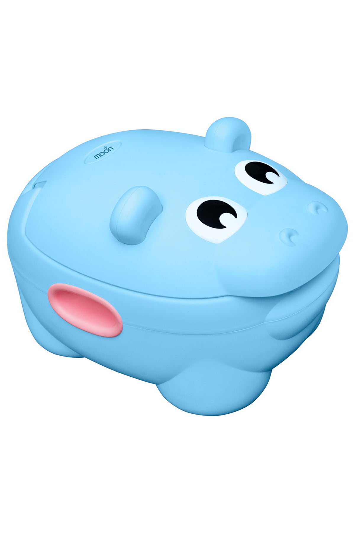 MOON Baby potty Hippo with PU Cushion  - Blue