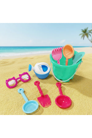 Star Babies Beach Bucket Toys Set of 3 - Green