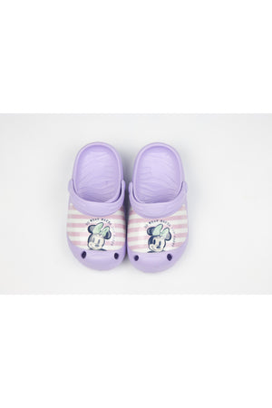 Minnie Mouse Kids Clogs – Lightweight & Comfortable Slip-On Sandals – Purple