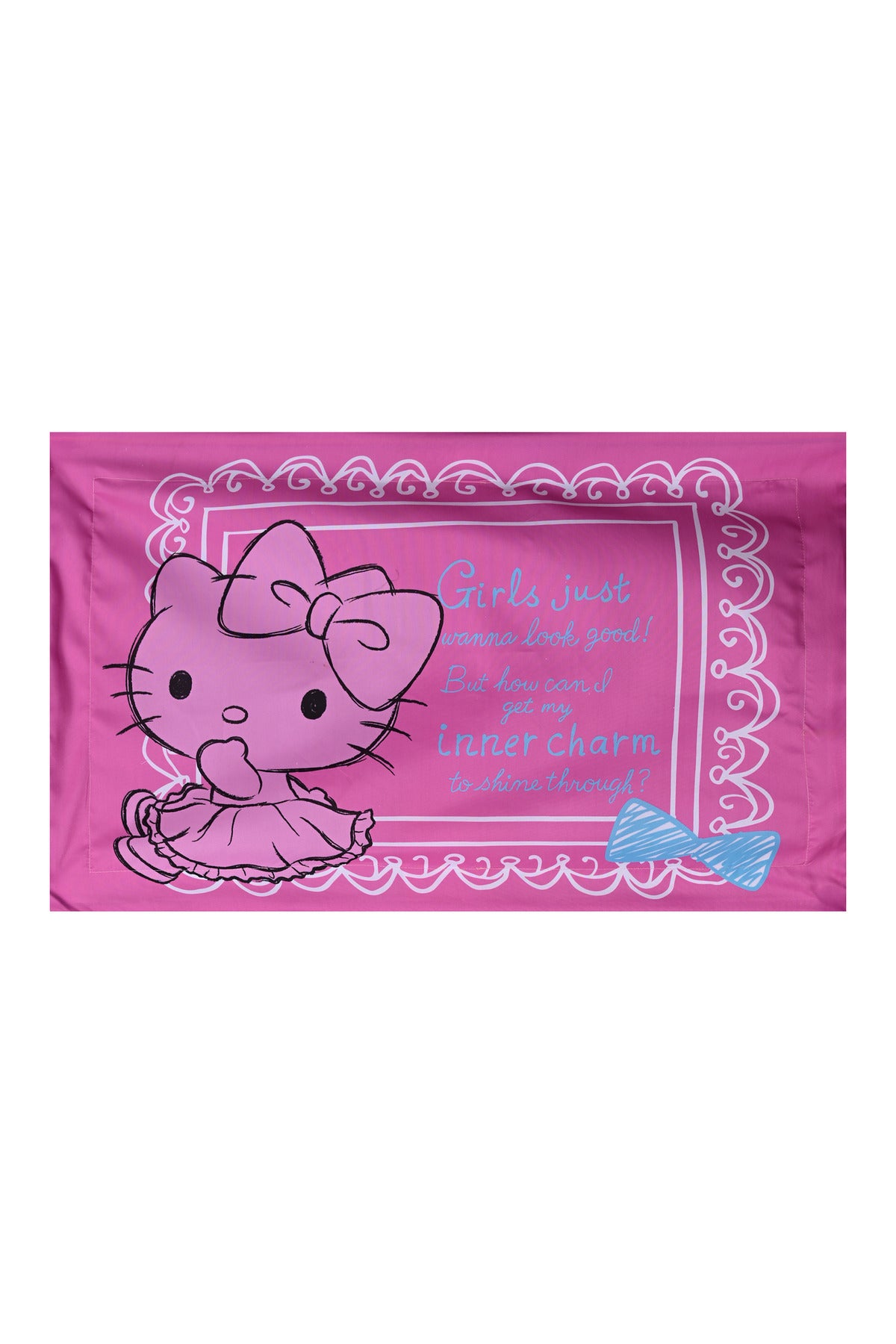 Hello Kitty 5-In-1 Bnb Comforter Set, Brushed Microfiber With Polyester Shell – Pink