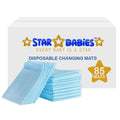 Star Babies - Disposable Changing Mat - L - 45 X 60 cm - 85pcs - Blue