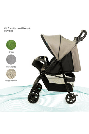 MOON Metro Urban Baby Stroller -Grey