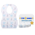 Star Babies Disposable Bibs Pack of 108-Elephant