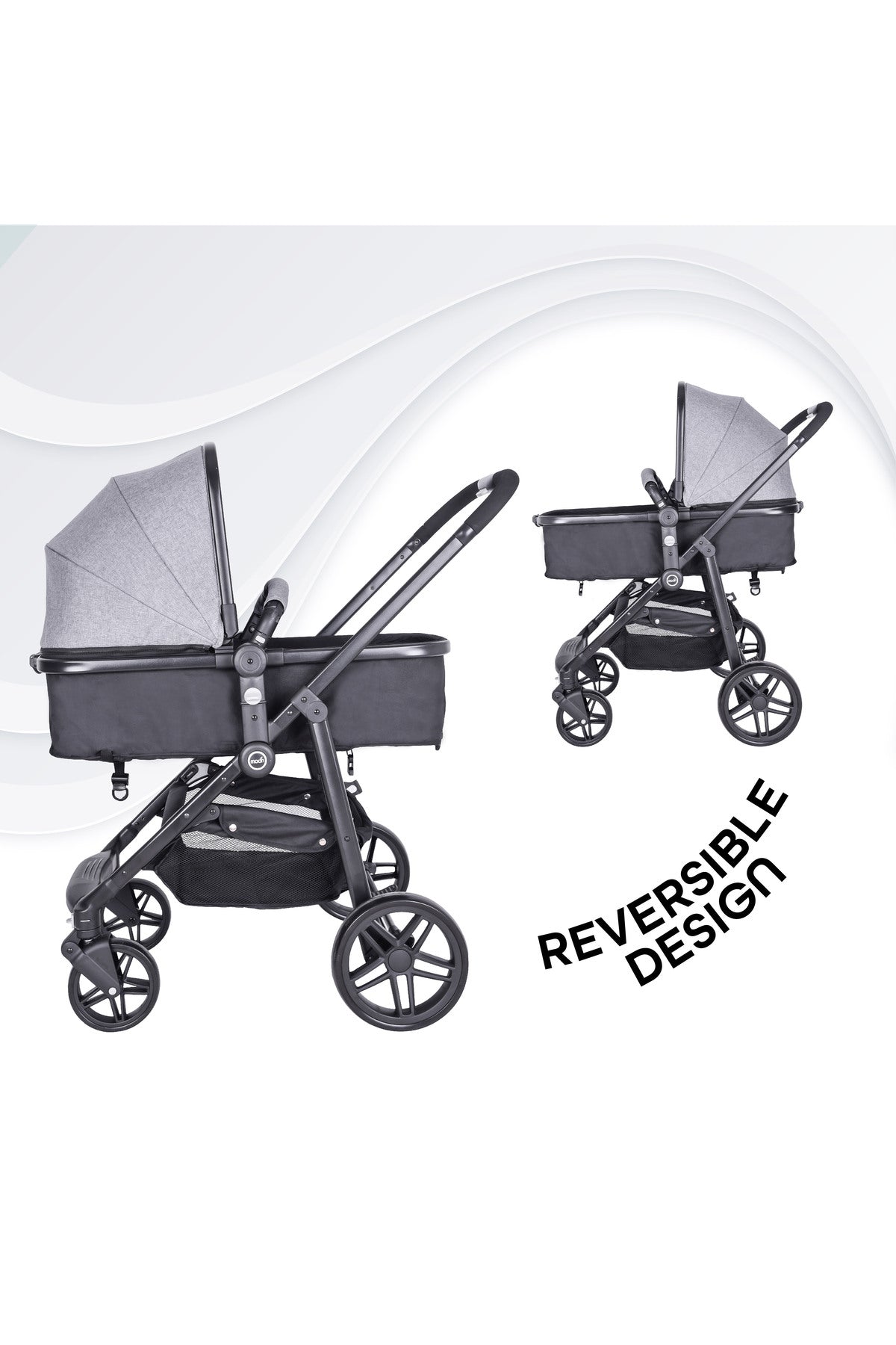 MOON Tres 3 in 1  Travel System - Light Grey
