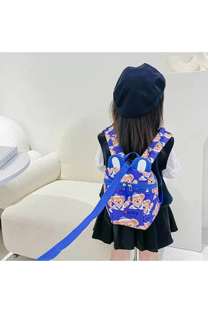 Star Babies - Kids School Bag - 10.24-Inch with Disposable Towel - 3pcs - Blue Print