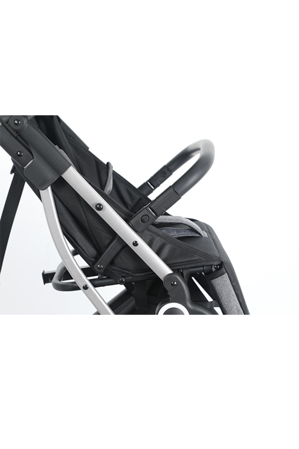 Kikibebe Lightweight Cabin Travel Stroller – Baby Toddler Pushchair with Trolley Handle, Waterproof – Grey