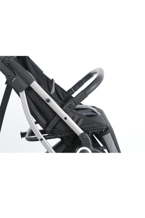 Kikibebe Lightweight Cabin Travel Stroller – Baby Toddler Pushchair with Trolley Handle, Waterproof – Grey