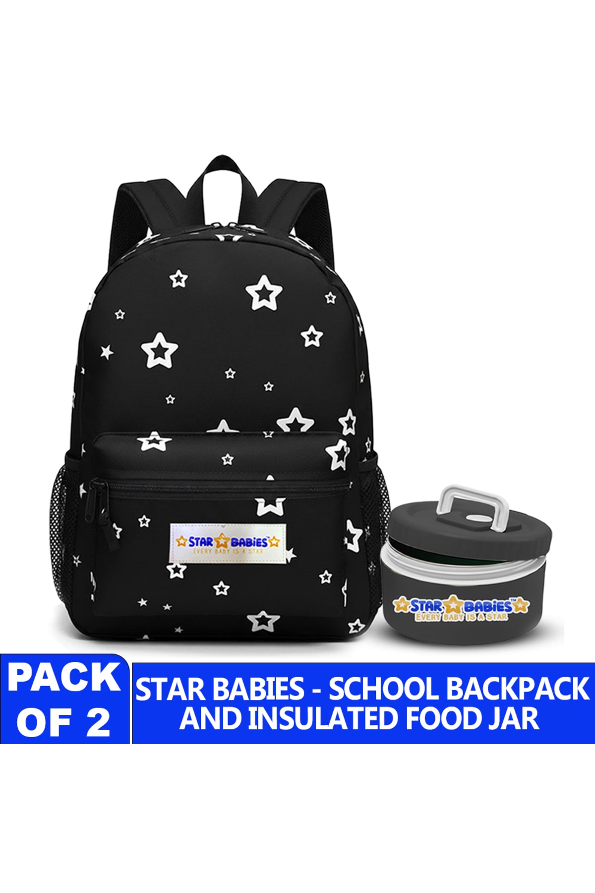 Star Babies - Backpack with food jar combo
