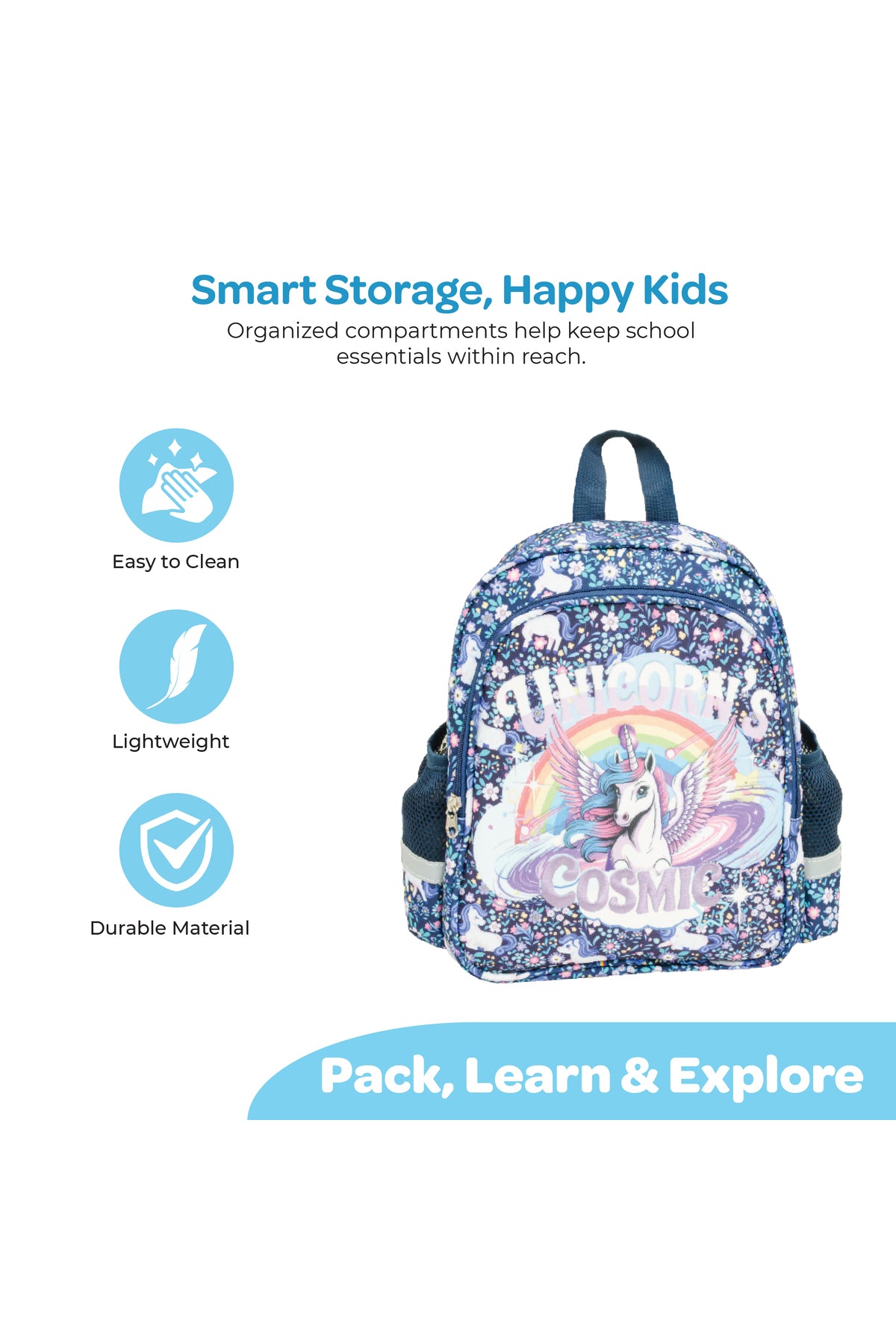 MOON  Kids Backpack    - (14-Inch)  Premium Kids School Bag -Unicorn