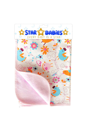 Star Babies Reusable Changing Mats - Printed Pink