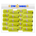 Star Babies - Scented Nappy Bag Pack of 20/300 Bags - Yellow