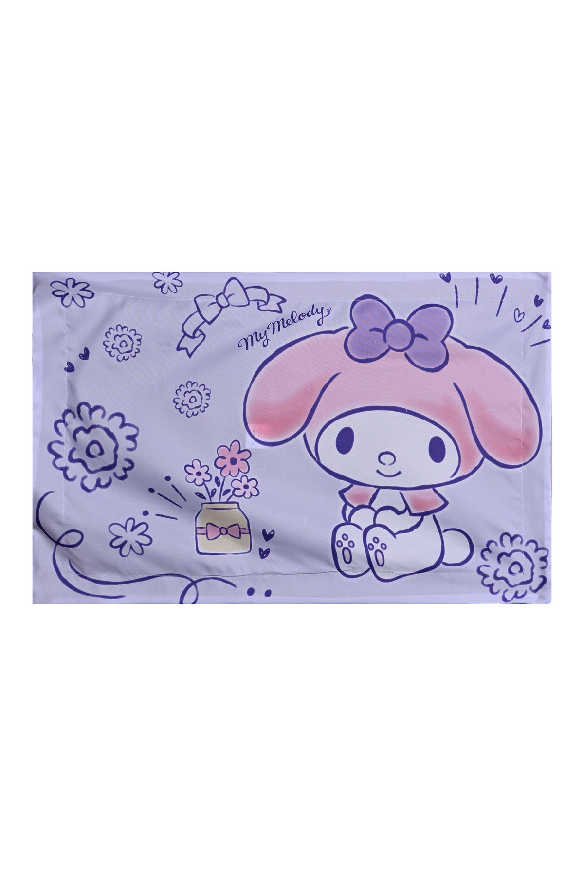 My Melody 5In1 Bnb Comforter Set - Brushed Microfiber Material, Polyester Shell - - Purple