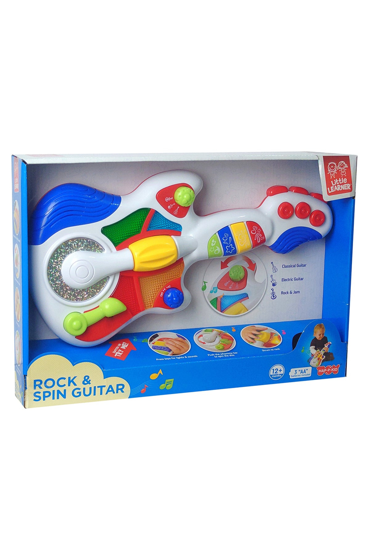 Little Learner ROCK & SPIN GUITAR - Ideal for Curious Toddlers