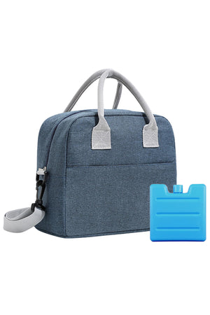 Star Babies Insulated Lunch Bag with Ice Pack Blue