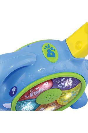 Little Learners 2-in-1 Push N’ Glow Elephant - Interactive Baby Toy