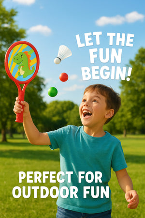 Disney Mickey Mouse Racket Set for Kids – 2 Rackets with Balls & Shuttlecock – Outdoor Play Set-Multicolor