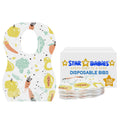 Star Babies - Disposable Bibs -150pcs - Fruits Print