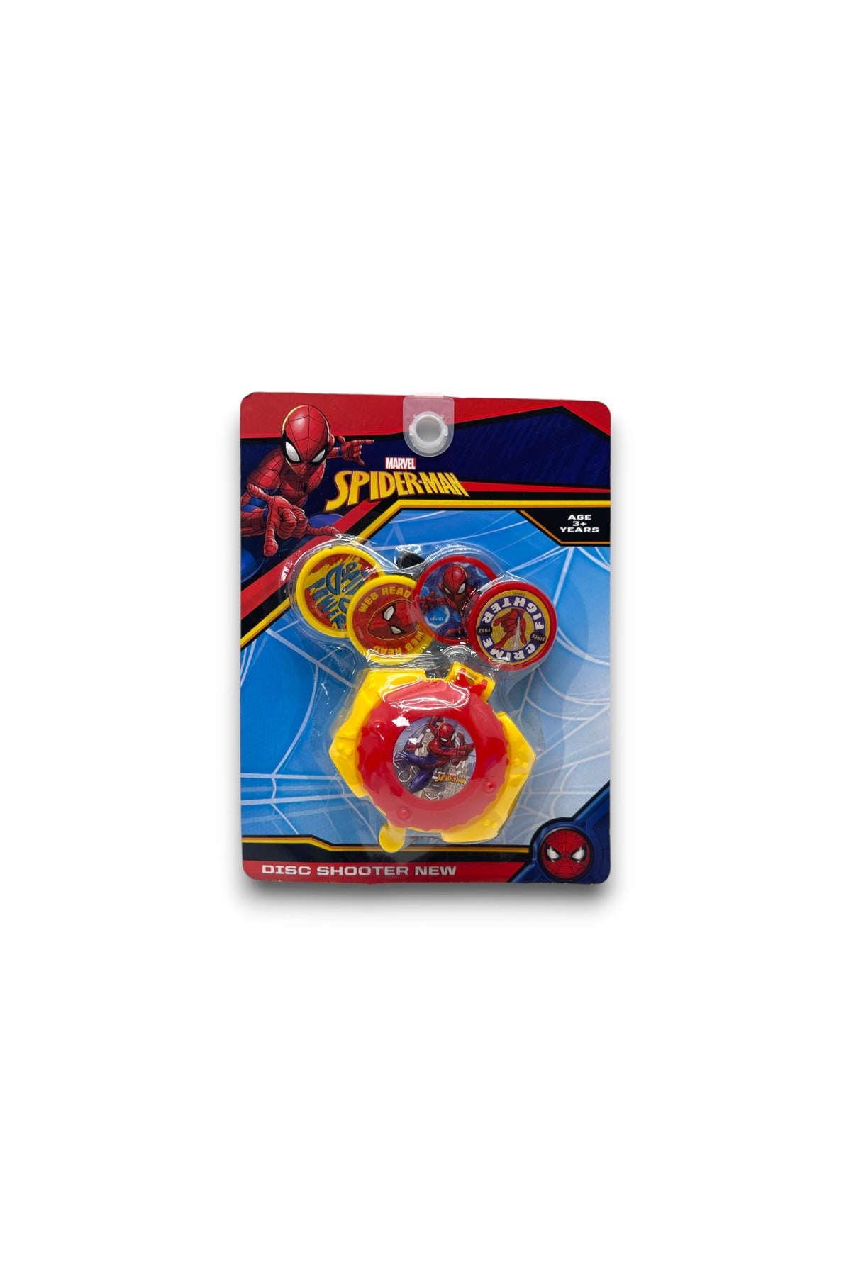Marvel Spider-Man Disc Shooter Toy for Kids | Web Head Crime Fighter Target Game | Ages 3+| Multicolor