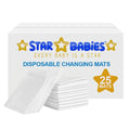 Star Babies - Disposable Changing Mat - L - 45 X 60 cm - 25pcs - White