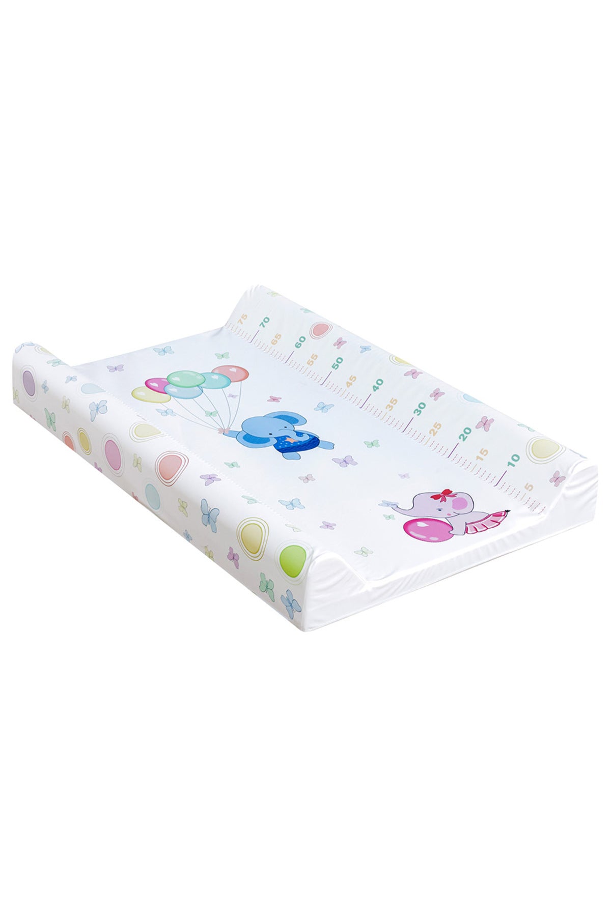 MOON Changing Mat-80 x 50 x 10cm, Baby Elephants with Balloons