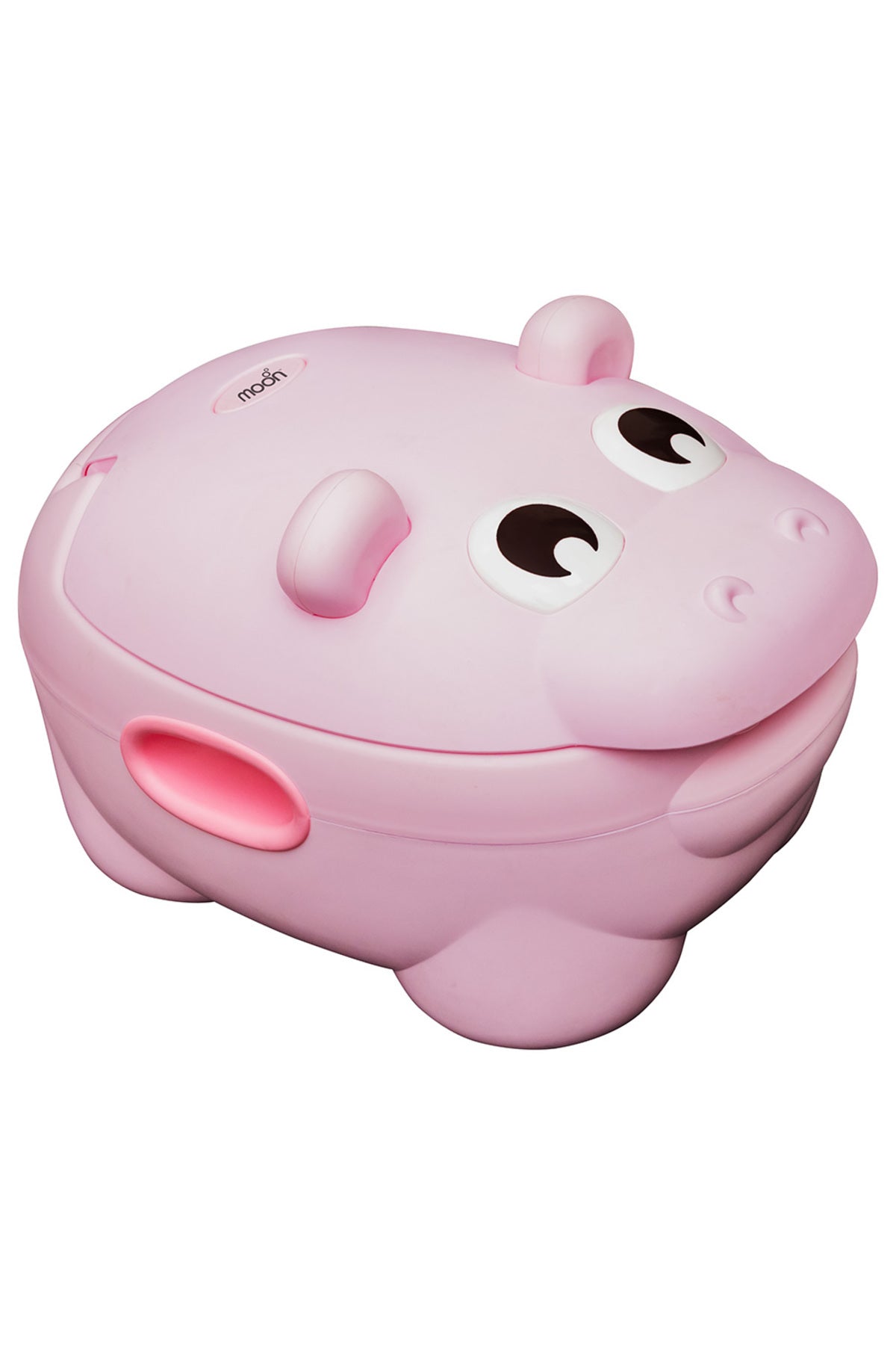 MOON Baby potty Hippo with PU Cushion  - Pink