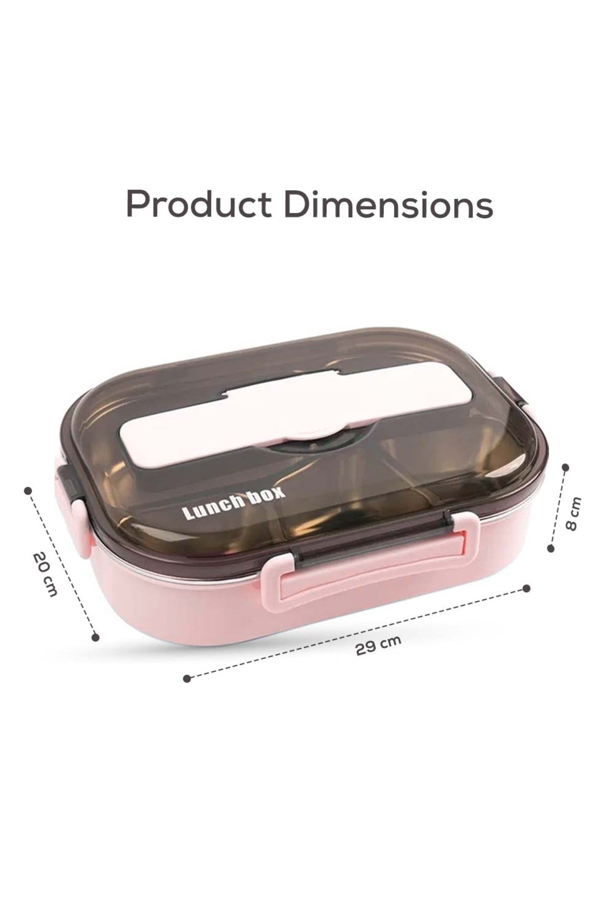 Cocobee Kids Oval Lunch Box, Non-Toxic Food-Grade Material, Girls – Pink