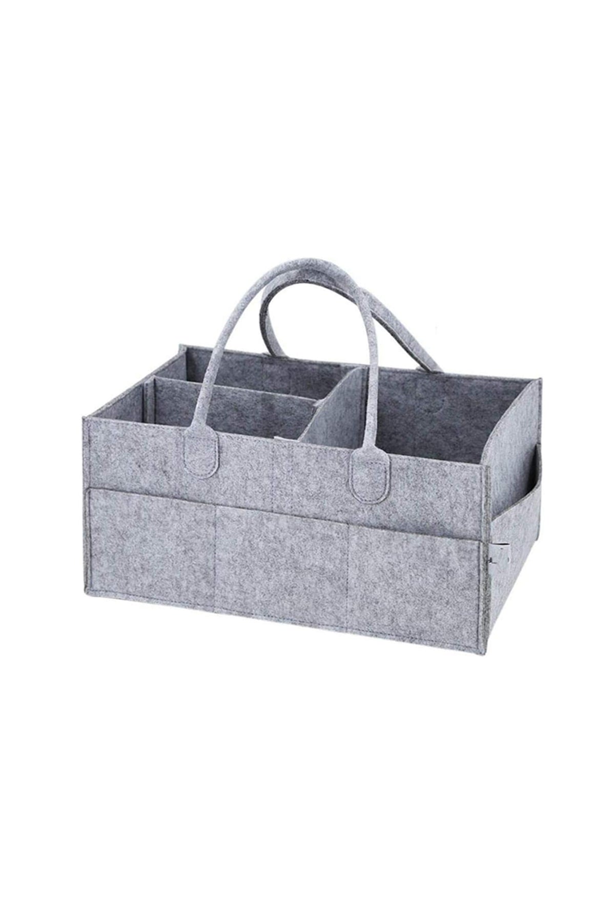 Star Babies Lightweight Diaper Caddy Organizer - Grey