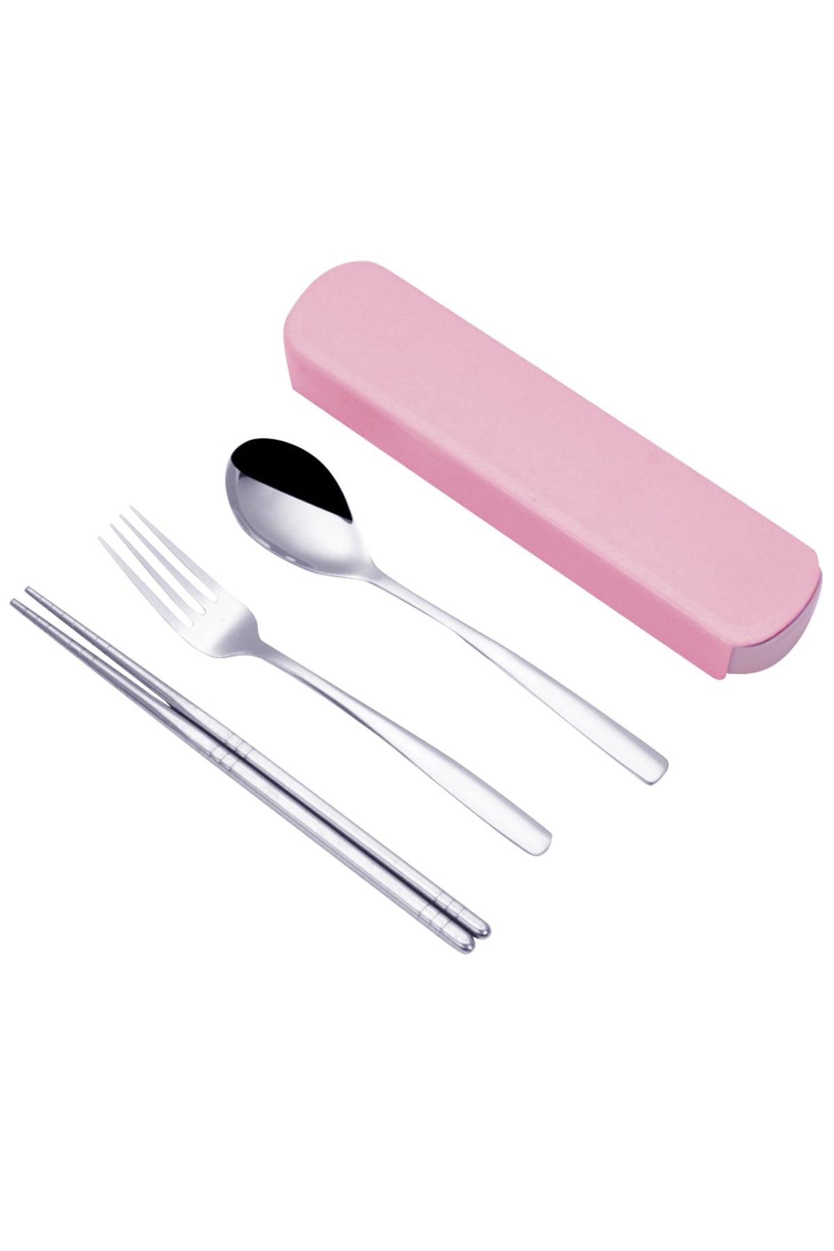 Star Babies - Spoon, Fork & Chopsticks Set - Pink